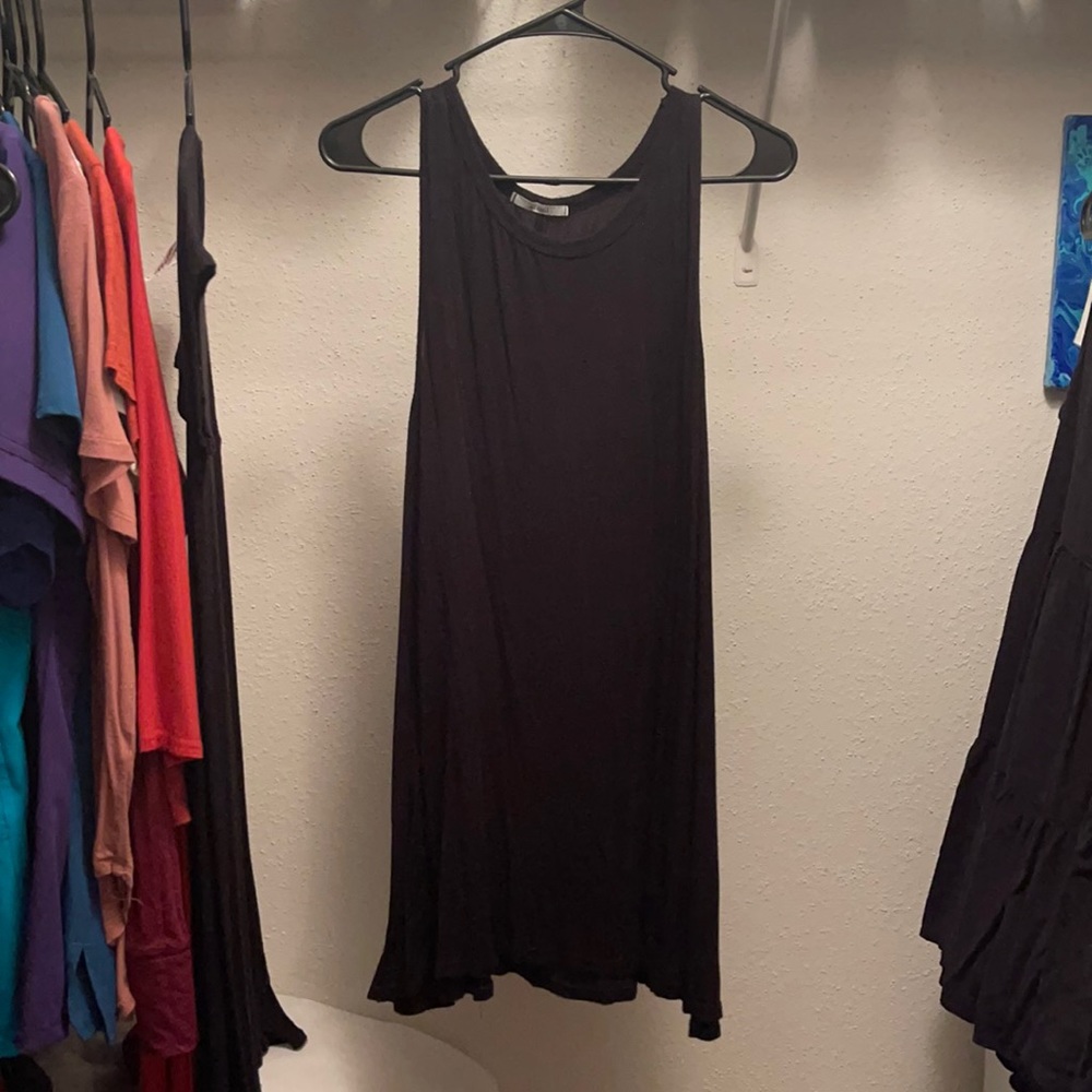 Black tshirt dress tank
